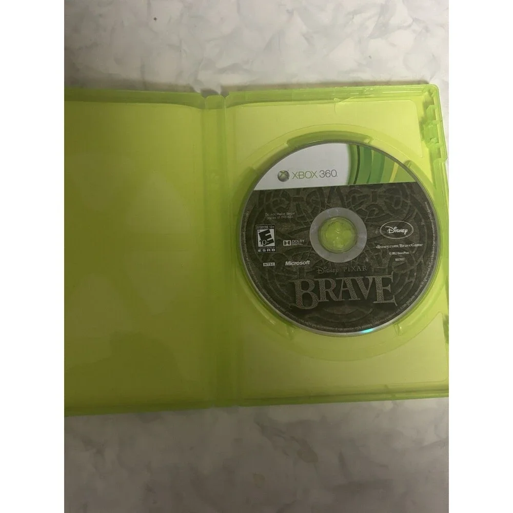 Disney Pixar Brave (Microsoft Xbox 360, 2012) Case & Disc - Tested & Working